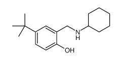 4-tert-butyl-2-[(cyclohexylamino)methyl]phenol Structure