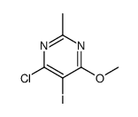 4-chloro-5-iodo-6-methoxy-2-methylpyrimidine结构式