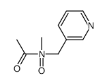 N-methyl-1-oxo-N-(pyridin-3-ylmethyl)ethanamine oxide Structure