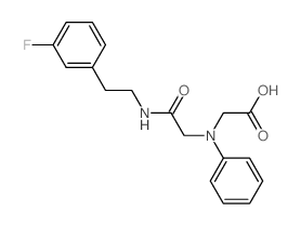 [(2-{[2-(3-Fluorophenyl)ethyl]amino}-2-oxoethyl)-(phenyl)amino]acetic acid Structure