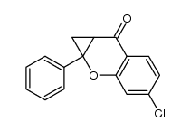 4-chloro-1a-phenyl-1,7a-dihydrocyclopropa[b]chromen-7(1aH)-one Structure