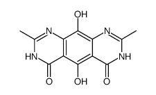 Pyrimido[5,4-g]quinazoline-4,6(1H,7H)-dione,5,10-dihydroxy-2,8-dimethyl- (9CI) Structure