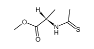 L-Alanine, N-(1-thioxoethyl)-, methyl ester (9CI) structure