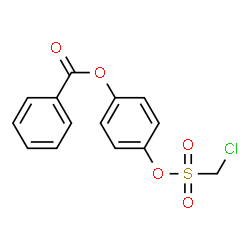 Chloromethanesulfonic acid 4-benzoyloxyphenyl ester Structure