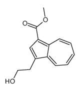 methyl 3-(2-hydroxyethyl)azulene-1-carboxylate结构式