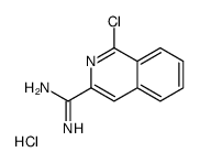 1-chloroisoquinoline-3-carboximidamide,hydrochloride Structure