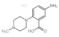 5-Amino-2-(4-methyl-piperazin-1-yl)-benzoic acid hydrochloride Structure