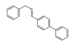 n-(4-phenylbenzylidene)benzylamine structure