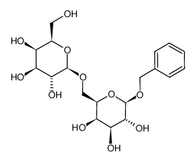 .beta.-D-Galactopyranoside, phenylmethyl 6-O-.beta.-D-galactopyranosyl-结构式