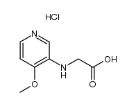 N-(4-methoxypyrid-3-yl)glycine hydrochloride结构式