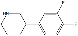 3-(3,4-difluorophenyl)piperidine Structure