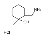 CIS-2-AMINOMETHYL-1-METHYL-CYCLOHEXANOL HYDROCHLORIDE结构式