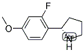 1-((2S)PYRROLIDIN-2-YL)-2-FLUORO-4-METHOXYBENZENE Structure