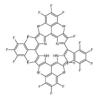 2,3,7,8,12,13,17,18-八氟-5 ,10,15,20-四(五氟苯基)卟啉结构式