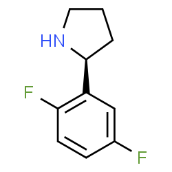 (2S)-2-(2,5-DIFLUOROPHENYL)PYRROLIDINE Structure