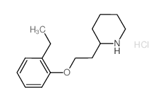 2-[2-(2-Ethylphenoxy)ethyl]piperidine hydrochloride Structure