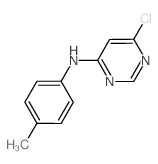6-Chloro-N-(4-methylphenyl)-4-pyrimidinamine结构式
