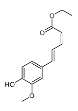 ethyl 5-(4-hydroxy-3-methoxyphenyl)penta-2,4-dienoate Structure