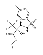 ethyl 3,3,3-trifluoro-2-hydroxy-2-(2-tosylhydrazinyl)propanoate Structure