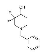 1-benzyl-3,3-difluoropiperidin-4-ol structure