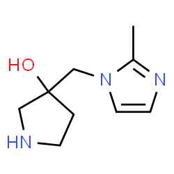 3-[(2-Methyl-1H-imidazol-1-yl)Methyl]pyrrolidin-3-ol Structure
