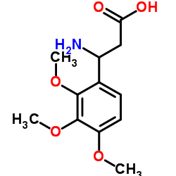 3-Amino-3-(2,3,4-trimethoxyphenyl)propanoic acid结构式