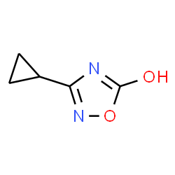 3-Cyclopropyl-1,2,4-oxadiazol-5-ol结构式