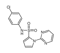 N-(4-chlorophenyl)-1-(pyrimidin-2-yl)-1H-pyrrole-2-sulfonamide Structure