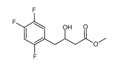 methyl 3-hydroxy-4-(2,4,5-trifluorophenyl)butanoate结构式