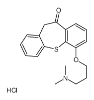 Dibenzo(b,f)thiepin-10(11H)-one, 6-(3-(dimethylamino)propoxy)-, hydroc hloride结构式