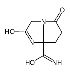 2,5-Dioxohexahydro-1H-pyrrolo(1,2-a)imidazole-7a-carboxamide Structure