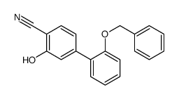 2-hydroxy-4-(2-phenylmethoxyphenyl)benzonitrile结构式