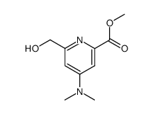 methyl 6-hydroxymethyl-4-N,N-(dimethylamino)pyridine-2-carboxylate结构式