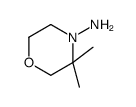 4-Morpholinamine,3,3-dimethyl-(9CI)结构式