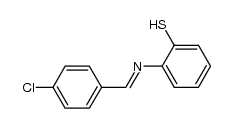 N-(4-chlorobenzylidene)-2-mercaptoaniline Structure