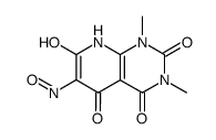 1,3-Dimethyl-2,4,5-trioxo-6-nitroso-7-hydroxy-8H-pyrido<2,3-d>pyrimidine Structure