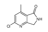 2-chloro-4-methyl-6,7-dihydro-5H-pyrrolo[3,4-b]pyridin-5-one结构式