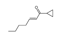 (E)-1-cyclopropylhept-2-en-1-one结构式