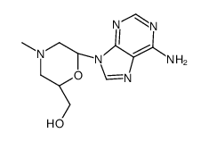 [(2S,6R)-6-(6-aminopurin-9-yl)-4-methylmorpholin-2-yl]methanol Structure
