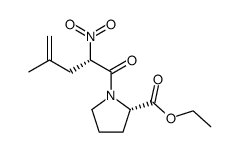 ethyl ((S)-4-methyl-2-nitropent-4-enoyl)-L-prolinate结构式