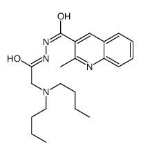 N'-[2-(dibutylamino)acetyl]-2-methylquinoline-3-carbohydrazide结构式