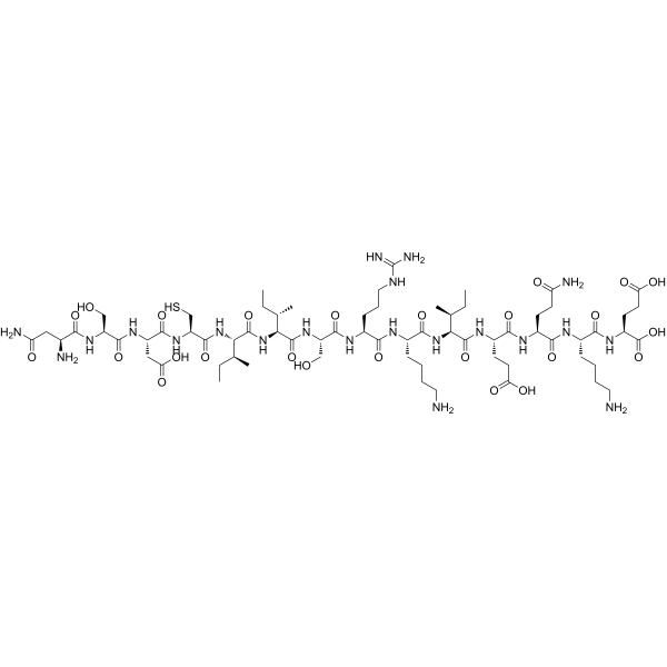 CBP501 Affinity Peptide trifluoroacetate salt structure