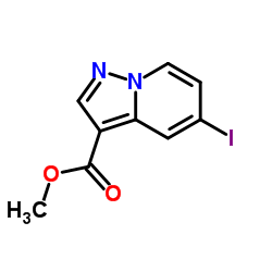 Methyl 5-iodopyrazolo[1,5-a]pyridine-3-carboxylate结构式