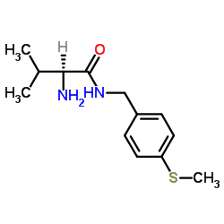 N-[4-(Methylsulfanyl)benzyl]-L-valinamide结构式