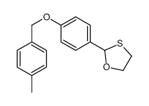 2-[4-[(4-methylphenyl)methoxy]phenyl]-1,3-oxathiolane Structure