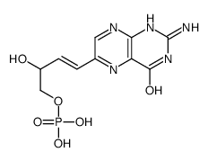 2-amino-4-hydroxy-6-(3-hydroxy-4-phosphonoxy-1-butenyl)pteridine structure