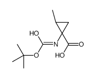 (1S,2S)-N-BOC-1-Amino-2-methylcyclopropanecarboxylic acid structure