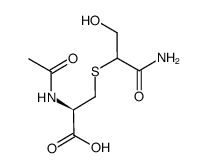 N-acetyl-S-(1-carbamoyl-2-hydroxyethyl)cysteine结构式