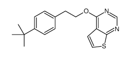4-[2-(4-tert-butylphenyl)ethoxy]thieno[2,3-d]pyrimidine Structure