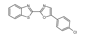 2-(benzothiazol-2-yl)-5-(4-chlorophenyl)oxazole结构式